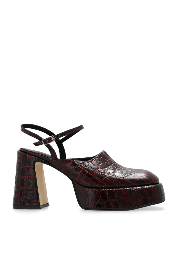 Miista BURGUNDY Heeled Shoes Ceri Styleswith
